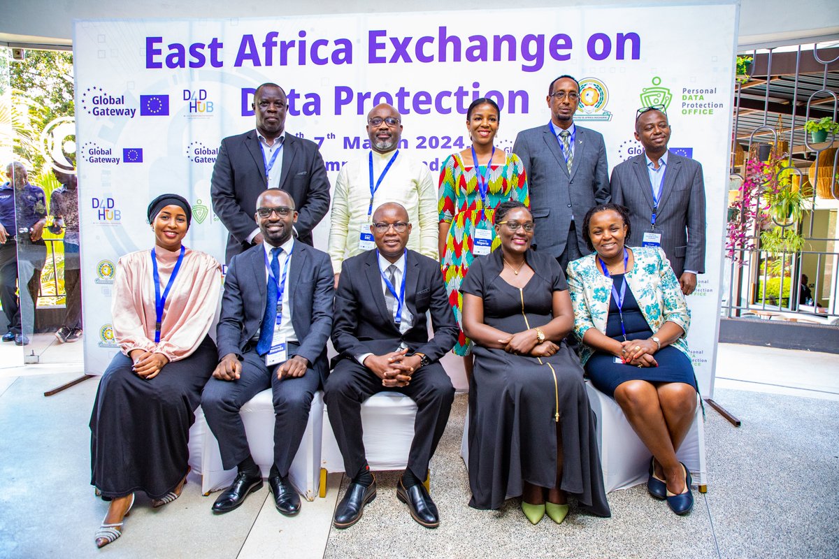 pdpoUG's tweet photo. #Picturemoments 

Heads of different delegations pose for a group photo at the recently held 2nd East Africa Exchange on data protection. @ODPC_KE @DPORwanda @ndpcngr @pdpc_tz @DPASomalia #DataPrivacyEAC https://t.co/gtuabDhNQ1