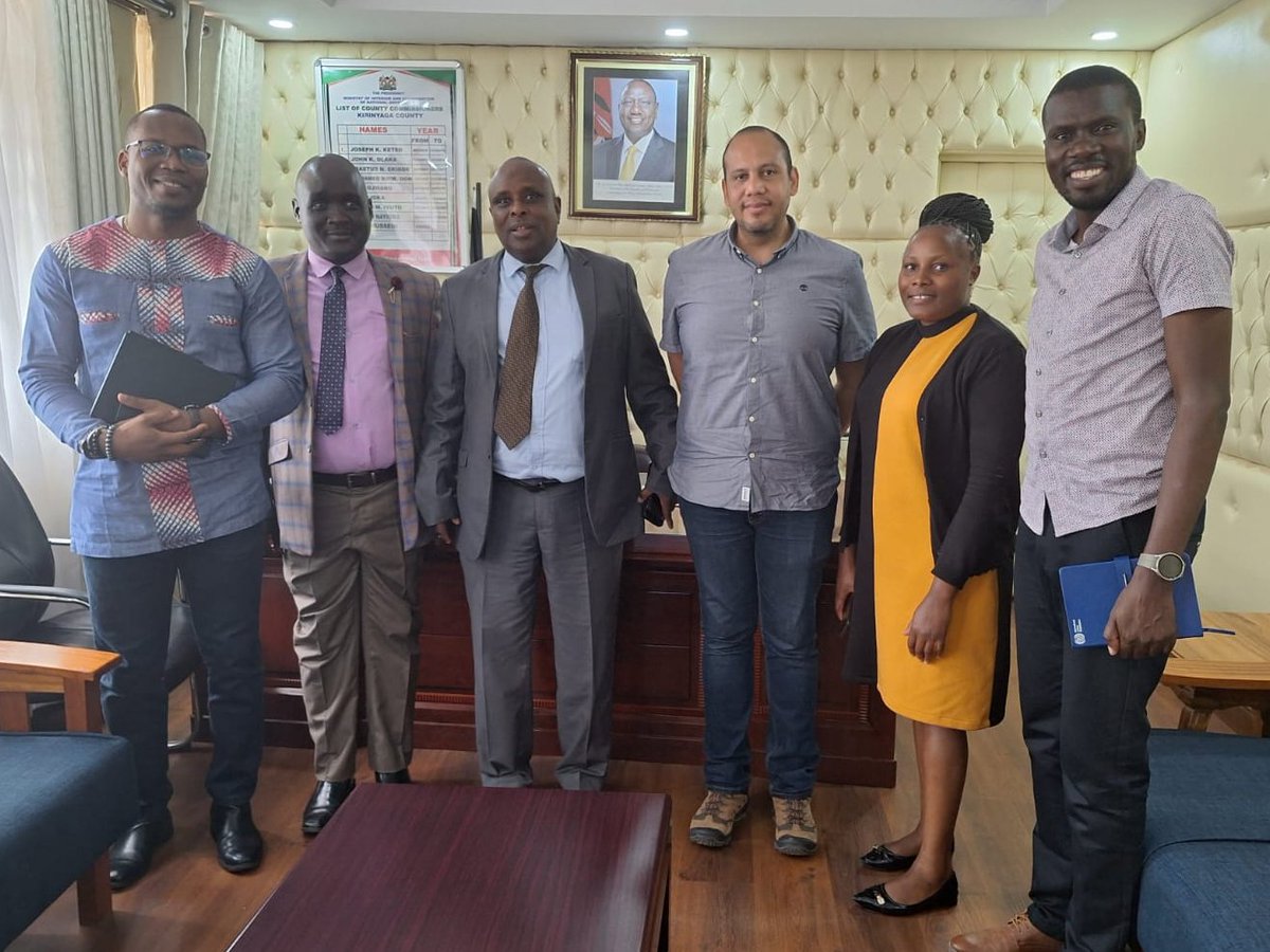 Visiting Accel Africa's OSH and Social Protection technical specialists have held fruitful courtesy visits in Kirinyaga County 🇰🇪, engaging key representatives from both the National and County governments. Exciting developments ahead! #AccelAfrica #OSH #SP #KirinyagaCounty