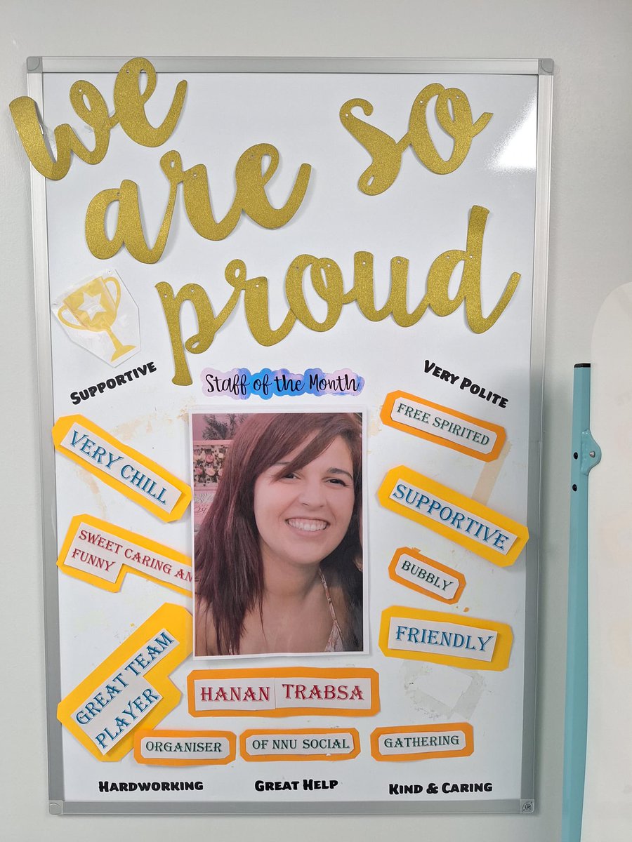 Staff Member Of The Month Congratulations to the fabulous Hanan Trabsa who received so many votes this month. #stgeorgeshospital #firsttouchcharity #tooting