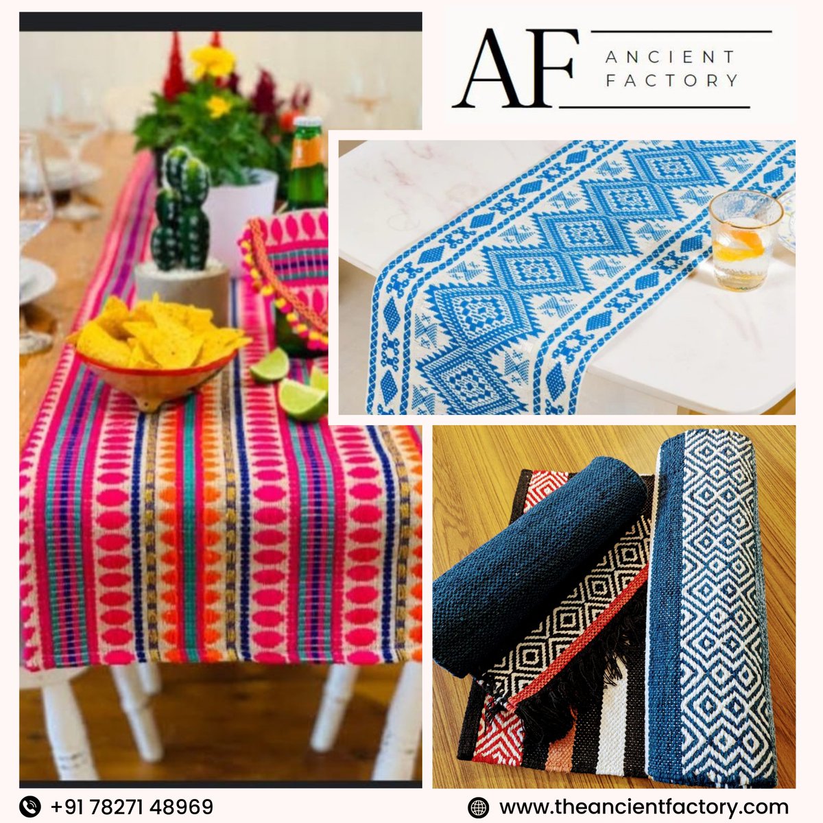AncientFactory's tweet photo. 📱 Dial +91 78271 48969 or visit https://t.co/W1rtLraitd to discover the perfect floor rug that complements your home decor.

💖 #TheAncientFactory #FloorRugs #HomeDecor #EleganceRedefined https://t.co/f87nGFYRBQ