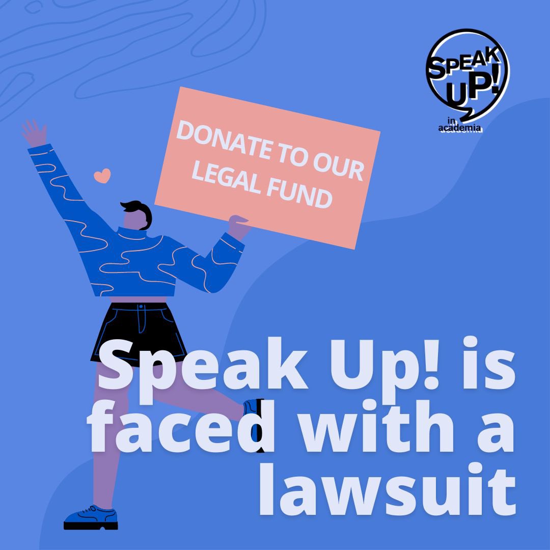 Stand with @AcademiaSpeak – we are being sued for speaking up! 🛡️ Defending our cause demands resilience and can be costly. Support us as we are facing this defamation lawsuit—every cent counts! Contribute now at gofundme.com/f/support-spea…. 💪🏽 #SupportSpeakUp #LegalDefenseFund