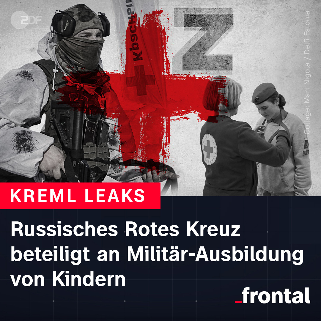 Neue #KremlinLeaks-Enthüllungen von #ZDFfrontal, @derspiegel u.a. zeigen die fragwürdige Rolle des Russischen Roten Kreuzes bei militärischer Ausbildung von Kindern in #Russland. #Schweden fordert Aufklärung, Rotkreuz-Dachverband mauert. @ZDFheute: zdf.de/nachrichten/po… @ZDF