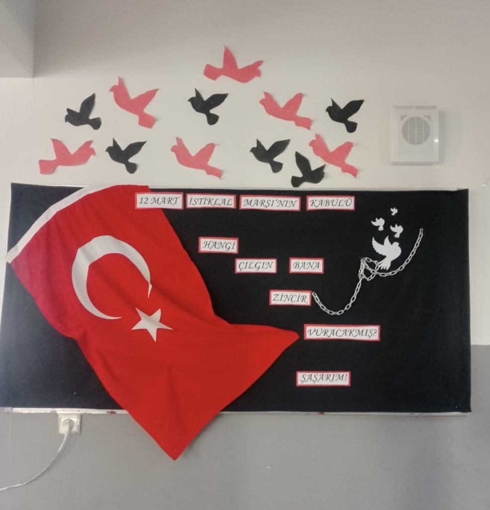 12 Mart İstiklal Marşının Kabulü ve Mehmet Akif Ersoy’u Anma Günü Kapsamında yapılan okul panosu çalışmamız. 🇹🇷🇹🇷🇹🇷 Atatürkçü Düşünceyi Geliştirme Kulübü ve İnsan Hakları ve Demokrasi Kulübü öğretmenleri ve emeği geçen öğrencilerimize teşekkür ederiz .  
<a href="/bingolmem/">Bingöl MEM</a> <a href="/AdakliMem/">Adaklı MEM</a>