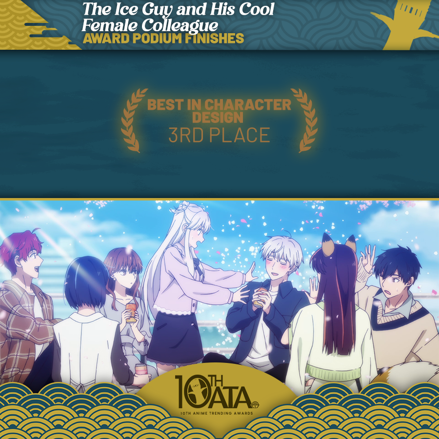 The Ice Guy and His Cool Female Colleague placed 3rd for Best in Character Design, making them a #10thATA Podium finisher!