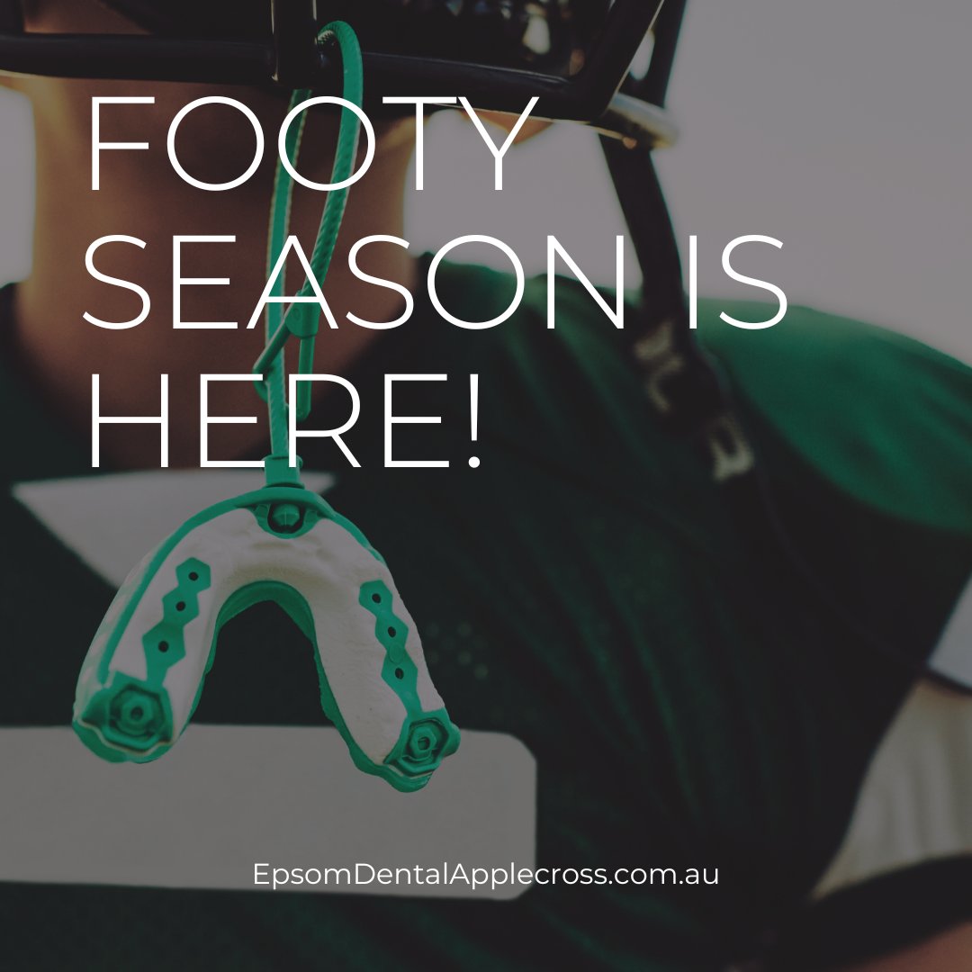 Be prepared for anything on the field! Get a mouthguard and protect your smile from unexpected hits.

#FootySeason #SmileSafe #CustomMouthguard #DentistApplecross #EpsomDentalCareApplecross #ApplecrossWA