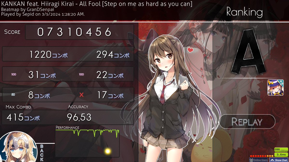 sepidbot's tweet photo. osu juice over the past week

698, 514, 800 (fake) pp in order https://t.co/VkTVsarPTB