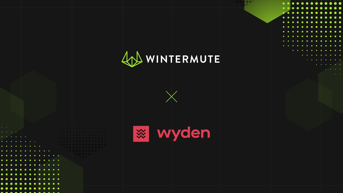 We're pleased to announce our integration with Wyden!

The integration brings @wyden_io clients access to deep liquidity for hundreds of digital assets through Wintermute.

→ Read more: bit.ly/wintermutexwyd…