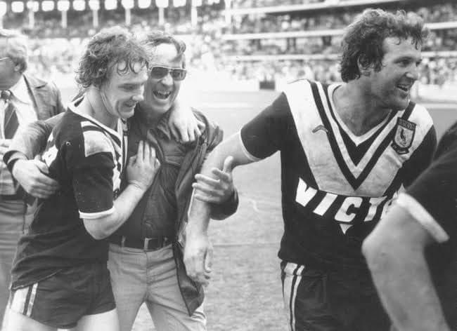 JNBuffier's tweet photo. @fanfoxleague @AjLucantonio @AndrewVossy @LaraPitt_ @FOXNRL Any footage of Roy Masters on the field with his players before and after games.
He seemed to love it, and his players loved him. Can’t imagine a modern day coach showing these emotions. #ASKFANFOX https://t.co/JYyEFK2mPL