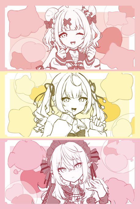 🩷💛❤️
#サラ星図 #SanyArt #笹の絵 