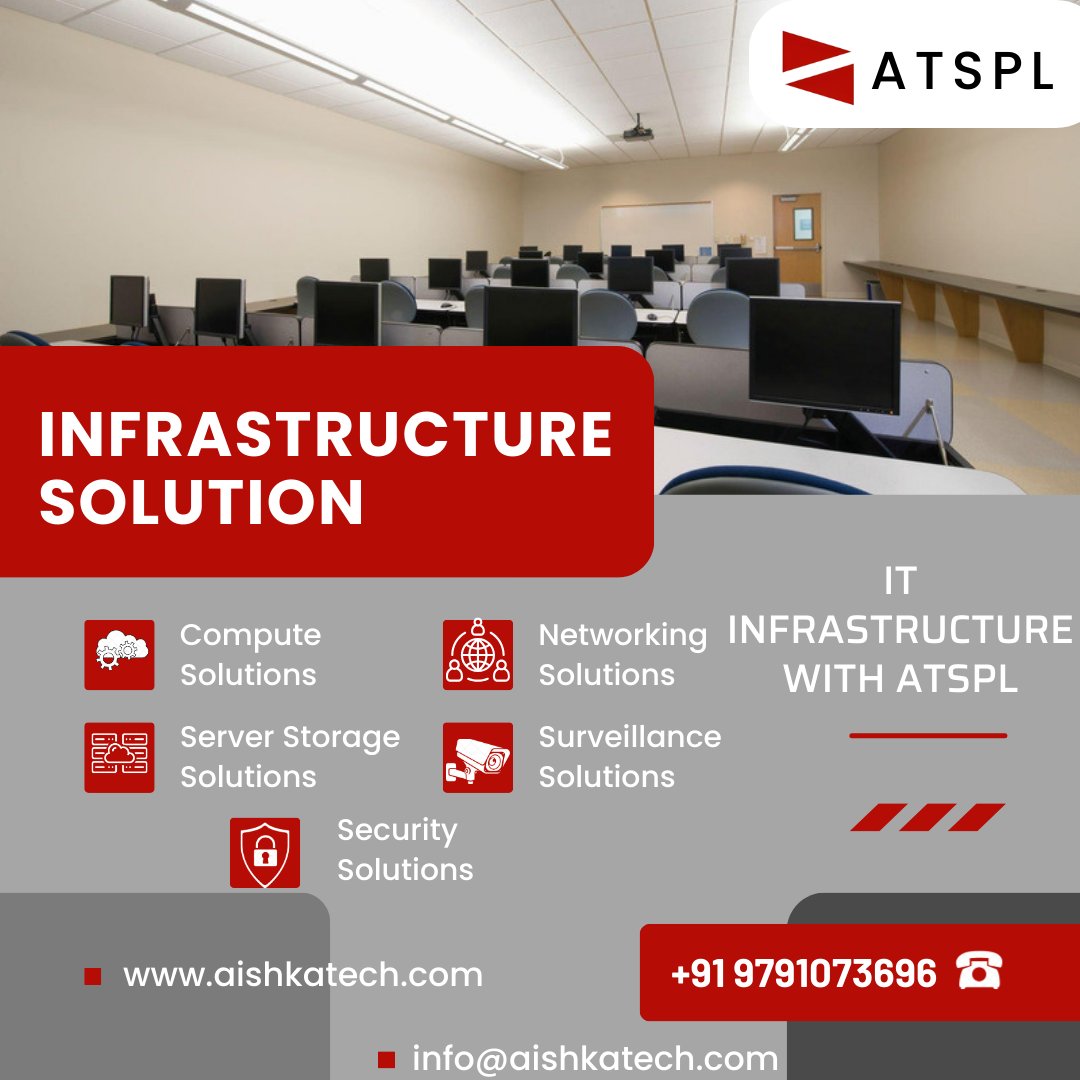 Aishkatech11's tweet photo. Empower your business with ATSPL's integrated IT solutions. From compute to security, we've got you covered. Contact us today to elevate your technology game! #ATSPL #ITsolutions #Aishkatech #Infrastucturesoluion https://t.co/bWW4zdg4BA