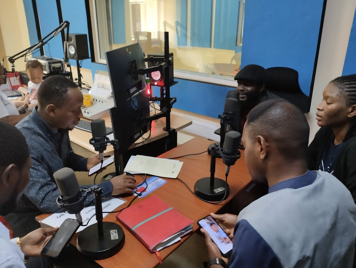 ProGender's tweet photo. The team at @radiomariaabuja on the Volunteers Hour radio show with amiable hosts @Ovonicely &amp; @Amos4best 

#PGI #VFD2024 https://t.co/Pet9KsO0aT