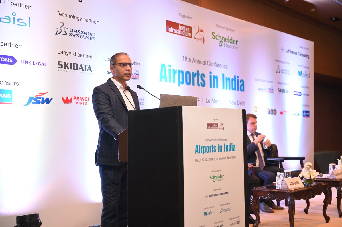 Ilias Maragakis, Associate Partner, @LHConsultant, and Rishi Mehta, Chief Executive Officer and President, @WeAreWAISL at our 18th annual conference on Airports in India.

#airports #airportsindia #aeroinfrastructure #airportsector #airporttechnologies #airportindustry