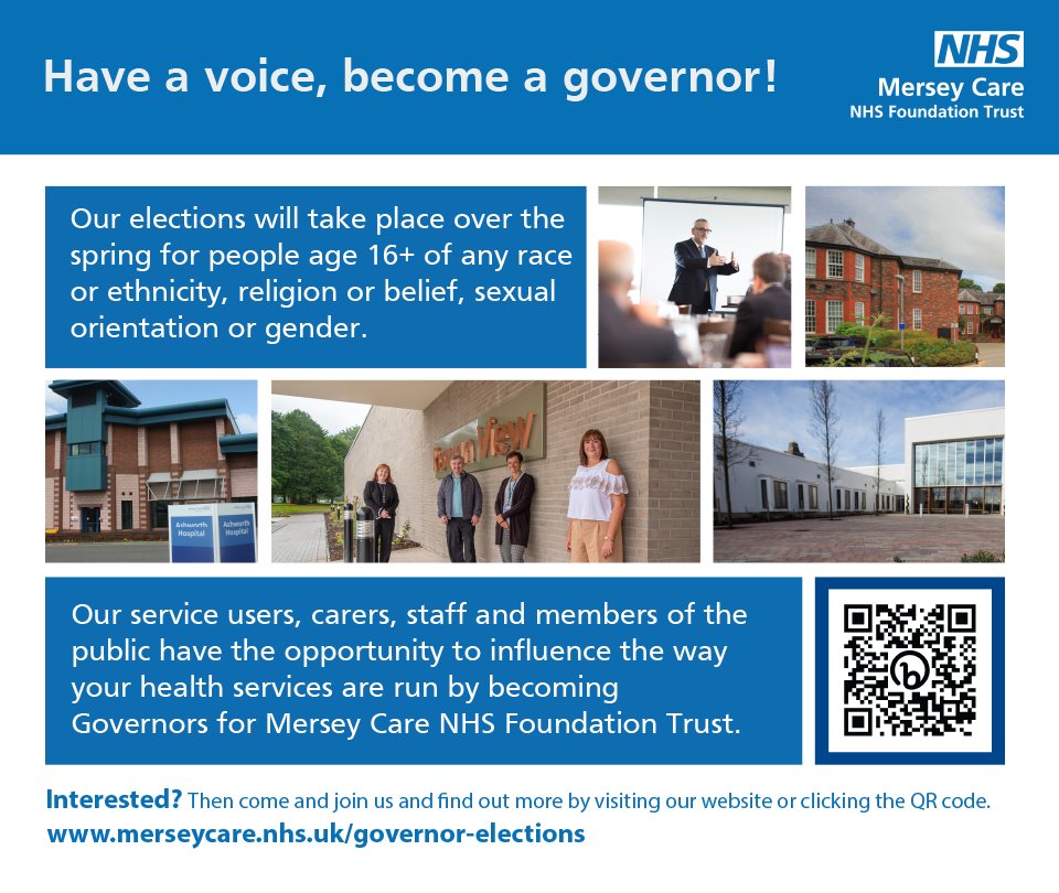 Mersey_Care's tweet photo. Join us as a Governor ๐
We have #ServiceUser, #Carer and public vacancies in #Halton, #Knowsley, #Liverpool #Sefton #StHelens, #Warrington and out-of-area.
Visit our website to find out more โฌ
https://t.co/NQ2TkbLEkT
@HW_Liverpool @HWWarrington @HWKnowsley @HWStHelens https://t.co/lpNTJalHxU