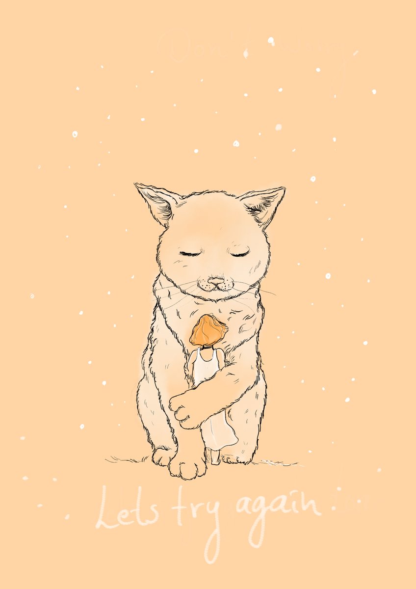 dont worry hooman, lets try again tomorrow #hope #Empowerment #EmpowerWomen #illustrations #Childrenbookillustrator #artmoots #digitalartwork #DigitalArtist