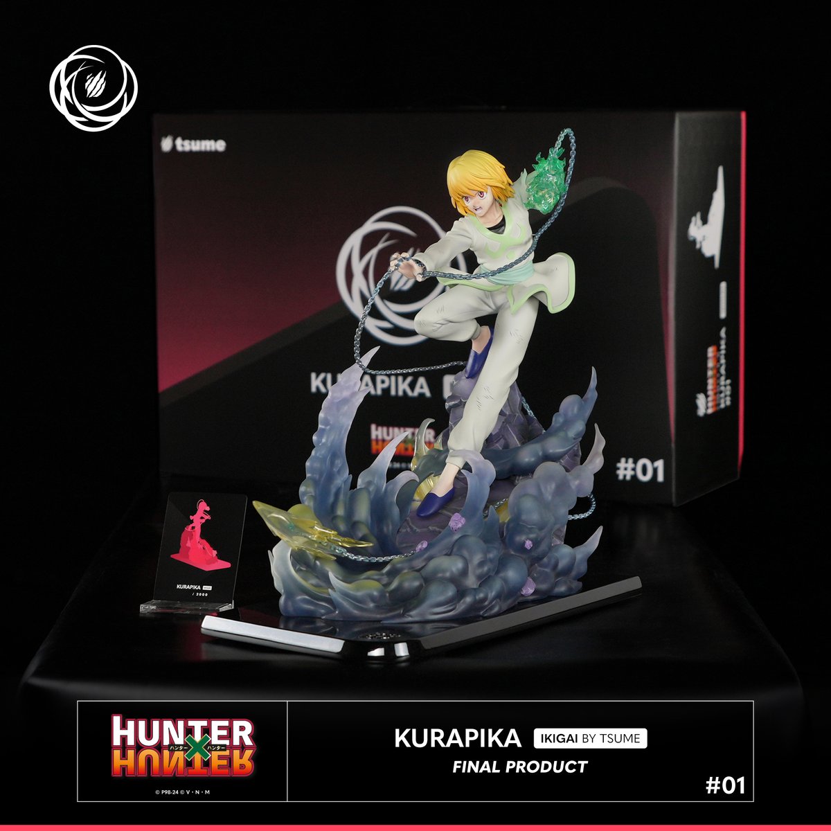 KURAPIKA - IKIGAI 👁️ Pre-order now: tsume-art.com/kurapika ⚠ Limited Edition: 2000 pcs 📐 W: 18CM D: 36CM H: 36CM 🚢 From May 2024 ❌ License: Hunter X Hunter #hunterxhunter #kurapika #hunterxhunteranime #ikigai #tsume #collectibles #collectiblestatue #tsumeart