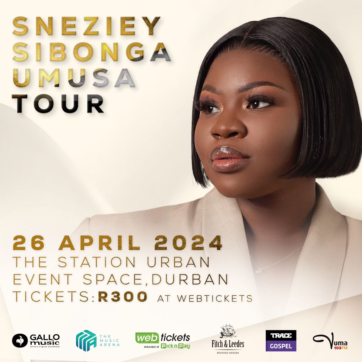 VIVA NATION (@vivanation_) on Twitter photo Gospel sensation @snezieymsomi is embarking on her first-ever solo tour, the Sibonga Umusa Tour in partnership with <a href="/VumaFM/">Vuma FM</a>, <a href="/Trace/">Trace Johnson</a> Gospel and <a href="/FitchLeedes/">FitchLeedes</a> at The Station Urban Event Space in Durban.
Join us for this spectacular event. Buy your tickets with the link in bio. Gospel sensation @snezieymsomi is embarking on her first-ever solo tour, the Sibonga Umusa Tour in partnership with <a href="/VumaFM/">Vuma FM</a>, <a href="/Trace/">Trace Johnson</a> Gospel and <a href="/FitchLeedes/">FitchLeedes</a> at The Station Urban Event Space in Durban.
Join us for this spectacular event. Buy your tickets with the link in bio.