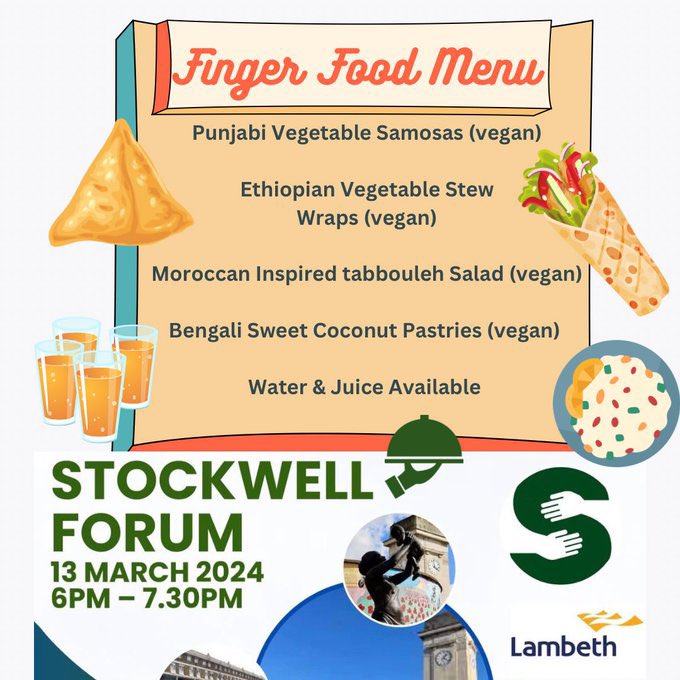 Thriving_Stock's tweet image. REMINDER 🔔

🌟Join the Stockwell Forum TOMORROW - March 13th, 6-7.30pm at Art4Space. 

Connect with inspiring community projects, network, and indulge in mouthwatering finger food. Plus, watch the screening of a EXCLUSIVE short film by Thriving Stockwell! 

#CommunityEngagement