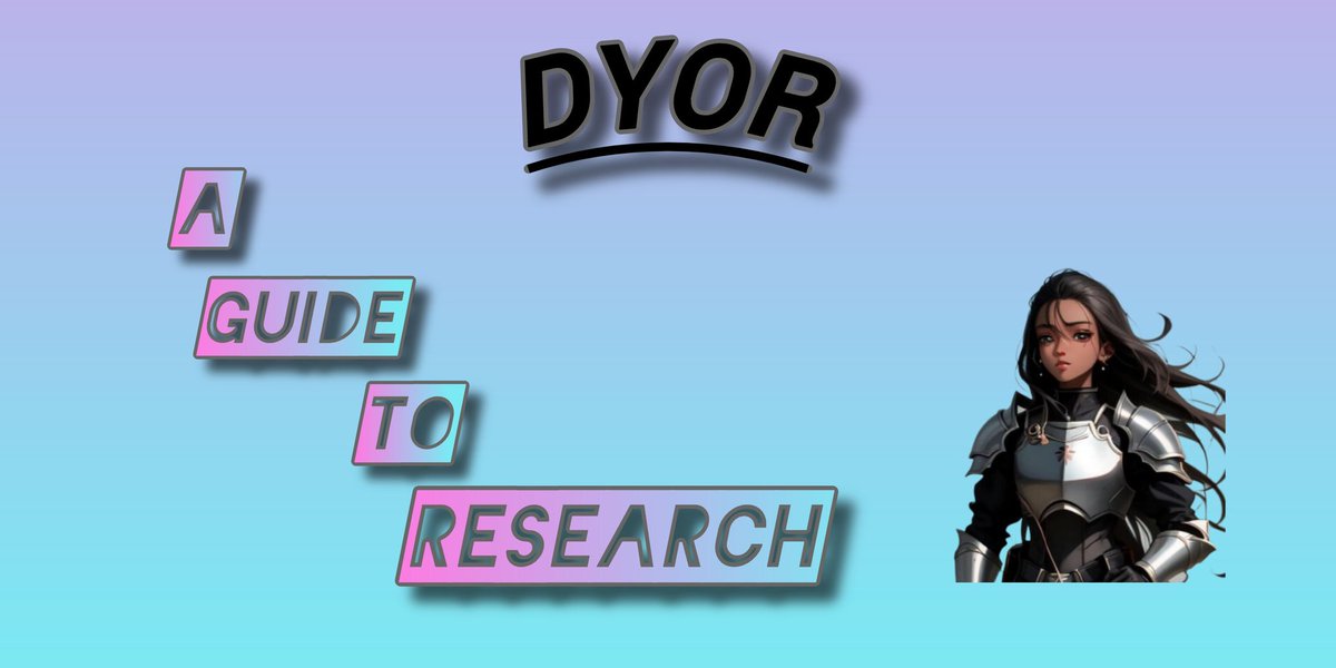 You are often advised to 'Do Your Own Research' (DYOR), but what you may not be told is how to conduct thorough research. 

Here is a guide on how to DYOR and avoid blindly investing in projects.

A 🧵
❤️ & RT
#DYOR #investing #CryptoResearch #EducateYourself #InvestmentTips