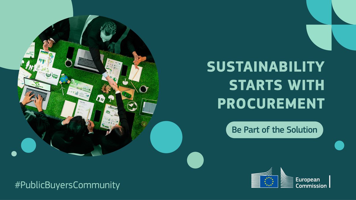 🗓️ Join us online, on 27 March at 15:00-16:00 CET for a webinar on advancing the New European Bauhaus   through public procurement.

🔎Discover how sustainable practices can connect to NEB principles & more.

✍️ Register now 👉 europa.eu/!WC83r7

#PublicBuyersCommunity