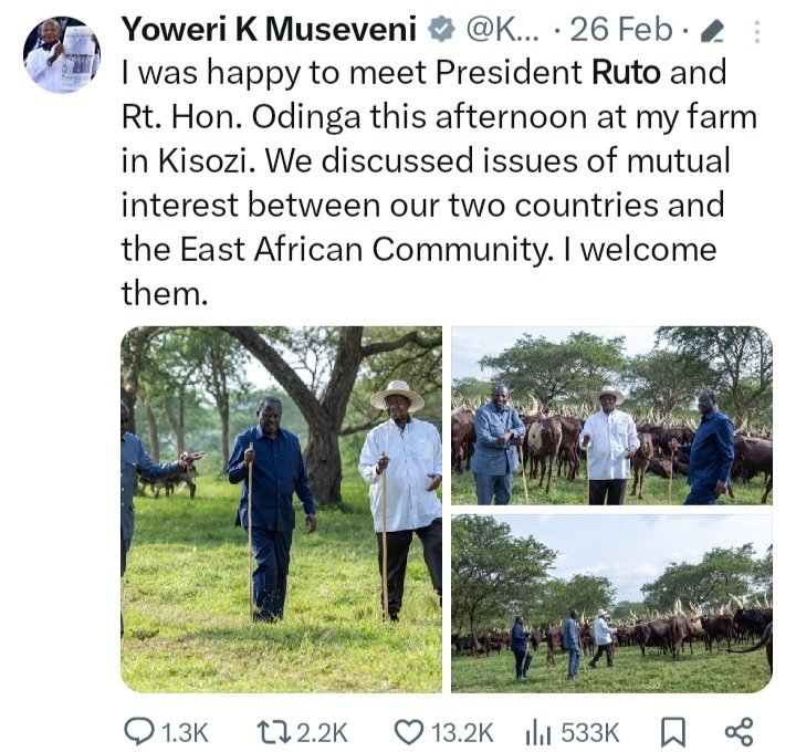 LetsBuildUG's tweet photo. @MwangiMaina_ This was one of agreed changes during the recent meeting between Museveni and Ruto, where EAC was discussed.

SG Mathuki has been cited and blamed as a stumbling block in solving the DR Congo issue where EACRF was kicked out and replaced by SADC forces. https://t.co/IvKBQ5yiBh