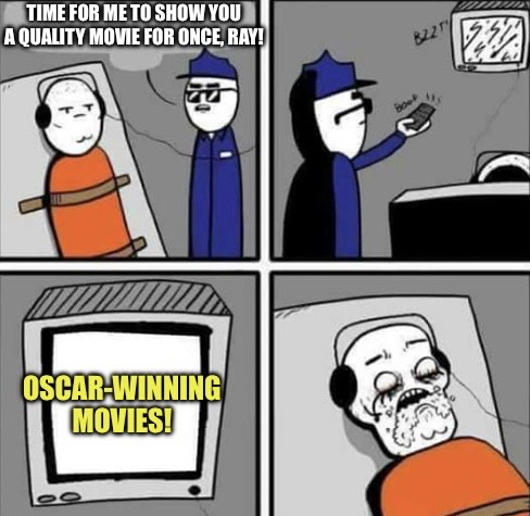 JackedUpReview's tweet photo. @WhoWouldWinShow what's a quality movie that might make @AlmightyRay's noggin explode from the fact that it's higher art (instead of the usual crap he prefers viewing?

#whowouldwin #podcasts #badmovies #oscars #jamesisright #rayiswrong #almightyray #podcasters #filmtwitter #gtsc https://t.co/gBIvcGKlys