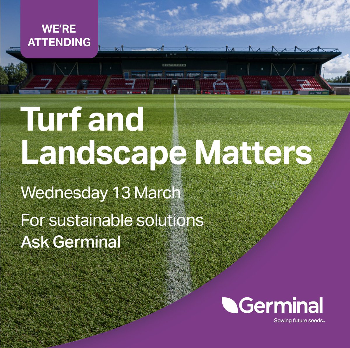 Attending the Turf and Landscape Matters event tomorrow? Make sure to visit our amenity expert Graham Parker to learn about our climate smart hybrid clover DoubleRoot, proactive seeding and low-input solutions. For more information: cafre.ac.uk/events/turf-an…