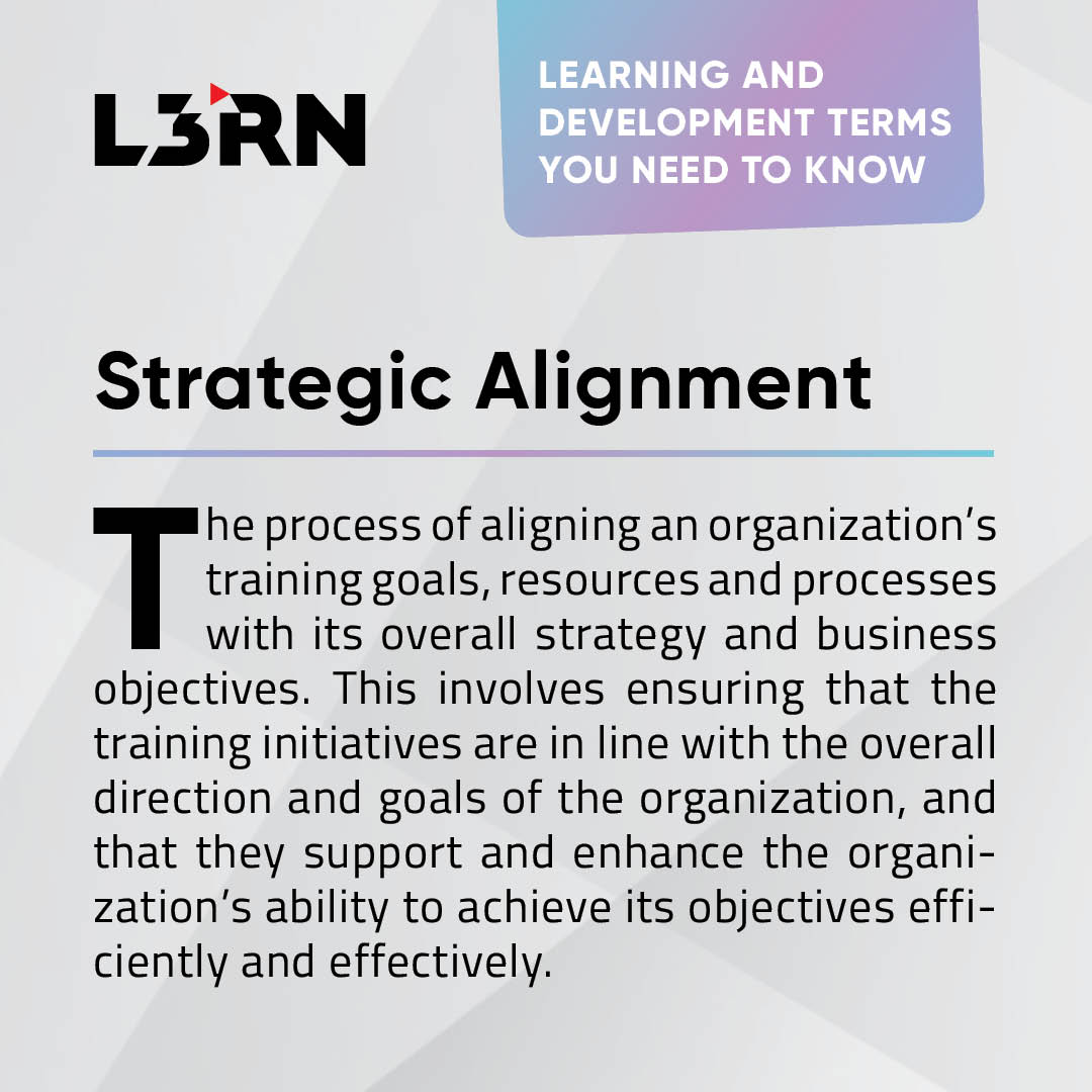 Through #TrainingNeedsAnalysis, you can discover which areas to focus on for maximum impact and best outcomes, culminating in your company’s #strategicalignment!

Schedule your free consultation now: t.ly/LXjTL

#AlignedTeams #l3rn #ProfessionalDevelopment