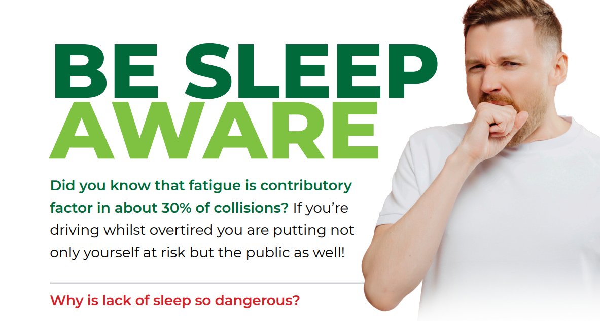 DfBB Programme (@dfbbprogramme) on Twitter photo “Up to 30% of collisions involve fatigue... in a 2018 survey of 4,000 HGV drivers by Unite, a staggering 29% admitted to having fallen asleep at the wheel.” drivingforbetterbusiness.com/articles/why-i… <a href="/_FleetNews/">Fleet News</a> <a href="/RHA_MReid/">Martin Reid</a> <a href="/3rdPillarHealth/">ThirdPillarofHealth</a> “Up to 30% of collisions involve fatigue... in a 2018 survey of 4,000 HGV drivers by Unite, a staggering 29% admitted to having fallen asleep at the wheel.” drivingforbetterbusiness.com/articles/why-i… <a href="/_FleetNews/">Fleet News</a> <a href="/RHA_MReid/">Martin Reid</a> <a href="/3rdPillarHealth/">ThirdPillarofHealth</a>
