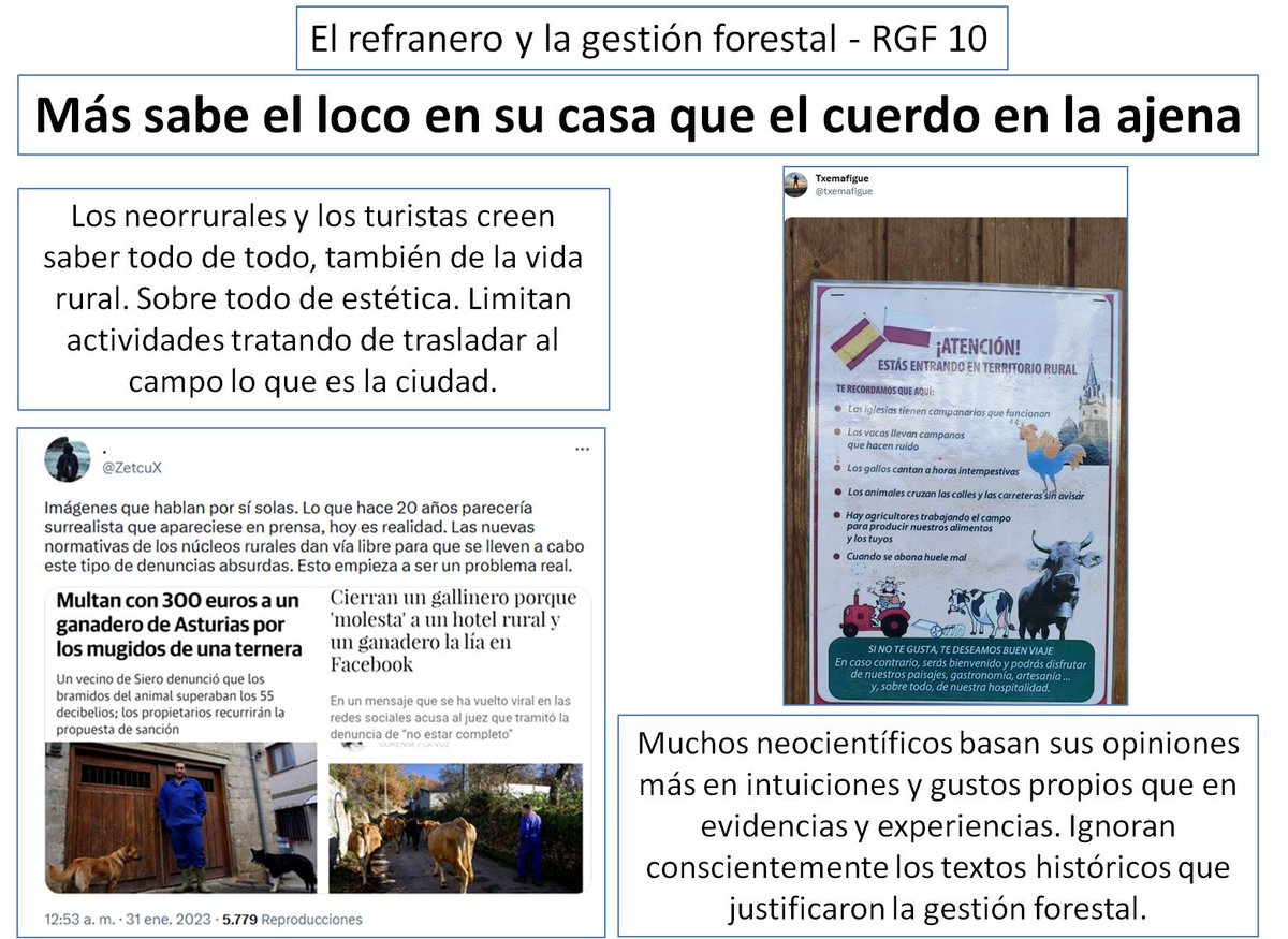 RafaelSerrada1's tweet photo. La ignorancia ignorante de lo urbano sobre lo rural produce estos casos: https://t.co/KWpfpKz5Bg y https://t.co/fXKNEgYPwW. También series TV que dan más pena que asco. #elMonteEnseña que se puede aplicar este refrán: https://t.co/se0mP5MPvy. Hay atender y respetar lo no conoces. https://t.co/DiwpLb9gLo