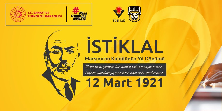 12 Mart İstiklal Marşının Kabulü ve Mehmet Akif Ersoy'u Anma Günü Kutlu olsun! #İstiklalMarşı