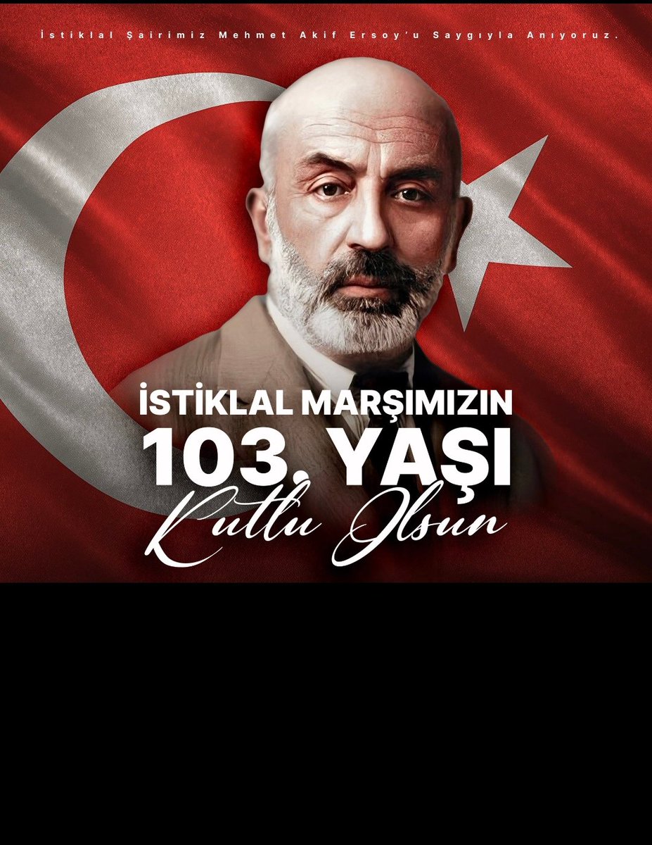 Milli şairimiz Mehmet Akif Ersoy'u rahmetle anıyoruz.