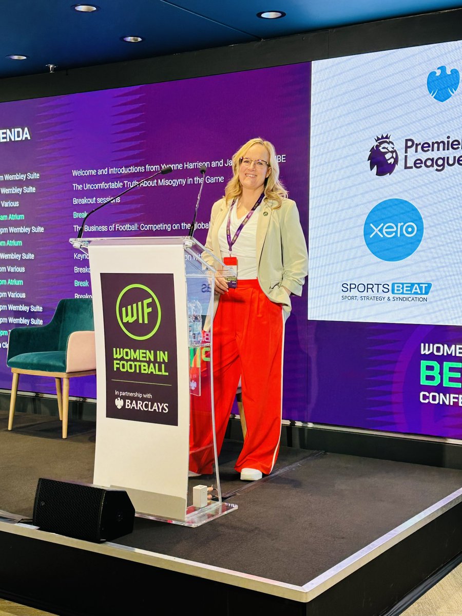 All set for #WIFBEinspired to day, looking forward to a great few days, and hundreds of @womeninfootball members bringing their energy! Let’s do this!