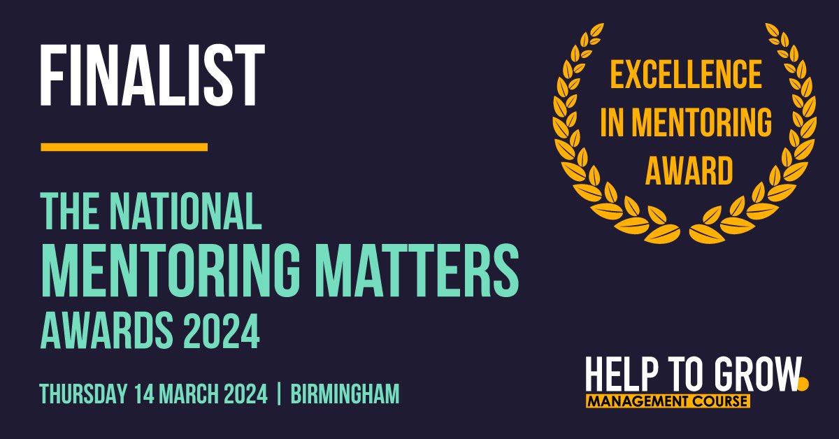 We are so proud to be finalists.

What makes this nomination so special? The nominations came from people and organisations we mentor for free via the Help to Grow Scheme. 

#mentoring #mentoringmatters #probono