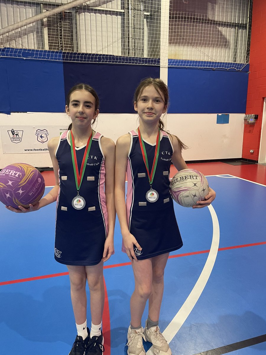 CTKnetball's tweet photo. Great Achievement Phia and Mia from @PEatCardiffHigh and their team mates 👏👏👏🥳🏆 https://t.co/PcWEZ0v3il