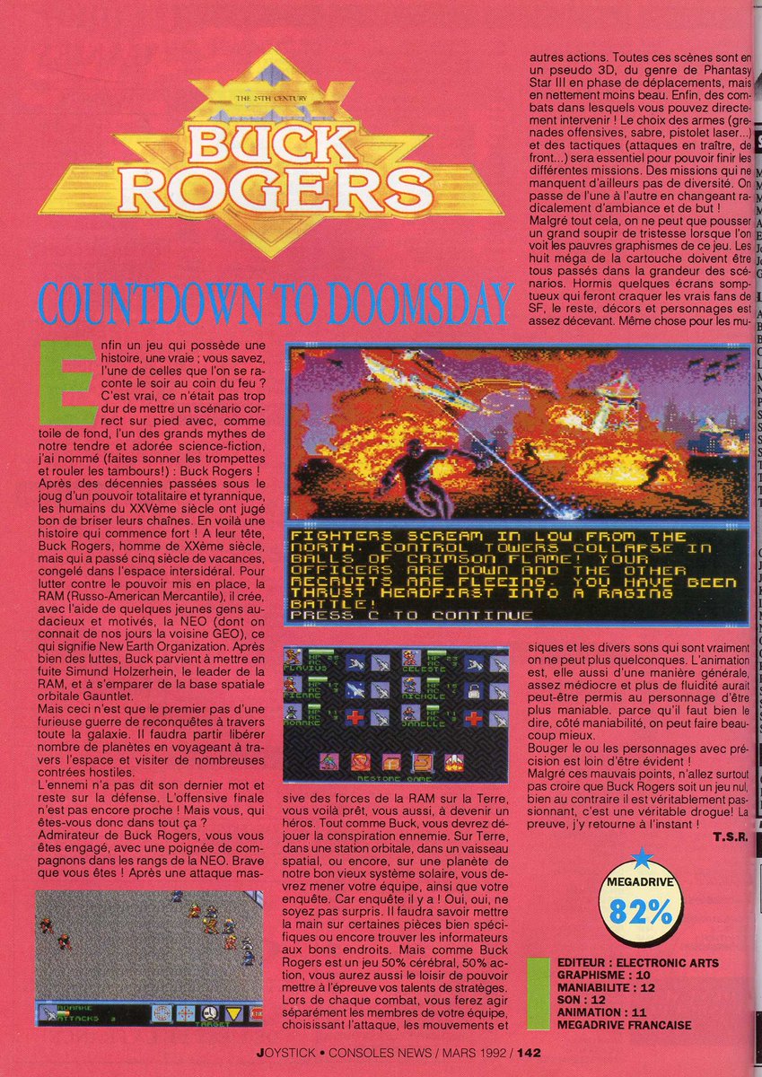AllmightoFranky's tweet photo. La suite des tests consoles avec #BuckRogers,#JoeMontana et la légende #Toki sur #Megadrive,et de la #Lynx de chez #Atari avec #Xybots! 3/5 https://t.co/BjRXvtMagj
