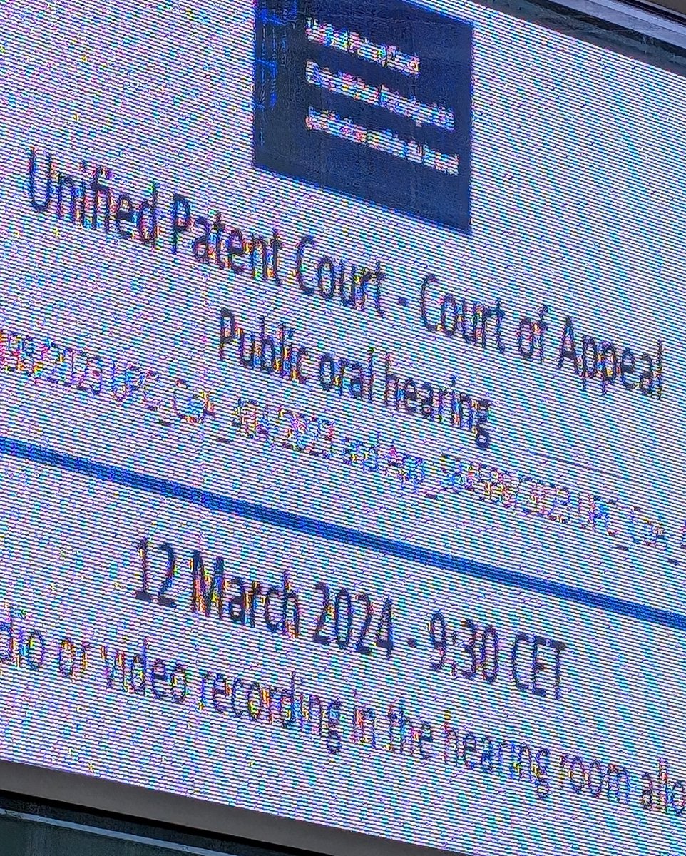 A big day at the UPC. Venner Shipley partner Peter Thorniley is part of the international team presenting the case for transparency before the UPC Court of Appeal.

#upc #patentlaw #intellectualproperty