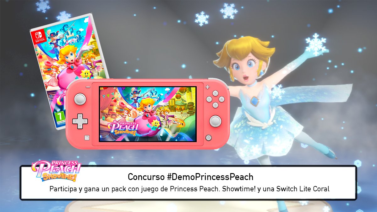 JuegosADN's tweet photo. 🔥¡Gana un pack de Princess Peach Showtime + Nintendo Switch Lite Coral con nuestro sorteo!

✅Sigue a @JuegosADN 
✅ Haz RT a este tweet
✅ Responde con #DemoPrincessPeach y cuéntanos qué es lo que + te ha gustado de la demo y la transformación que quieres probar
🍀Ganador 13/03 https://t.co/cyofhX8Fya
