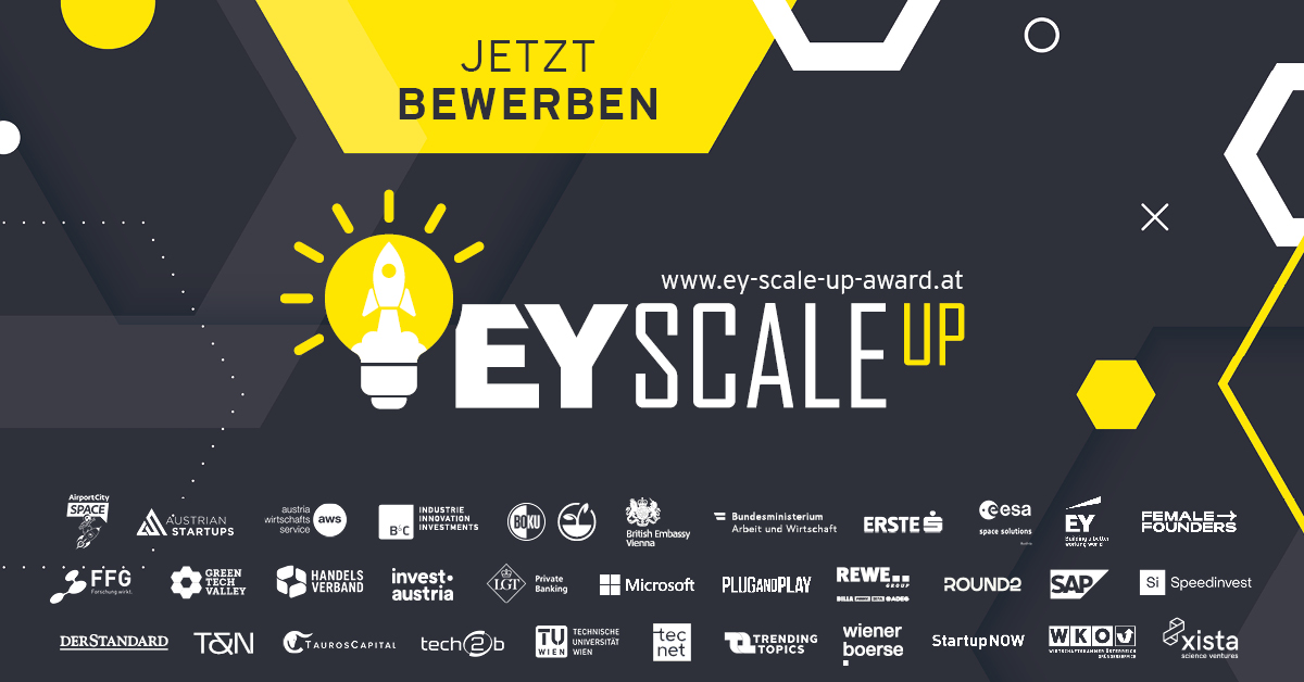 Letzte Chance zur Bewerbung für den EY Scale-up Award! Bis 18. März 2024 läuft noch die Einreichfrist zum Top-Programm für Scale-ups. Die B&amp;C Innovation Investments ist als Partnerin mit dabei. Alle Infos zur Einreichung unter ey-scaleup-award.at
Es lohnt sich!