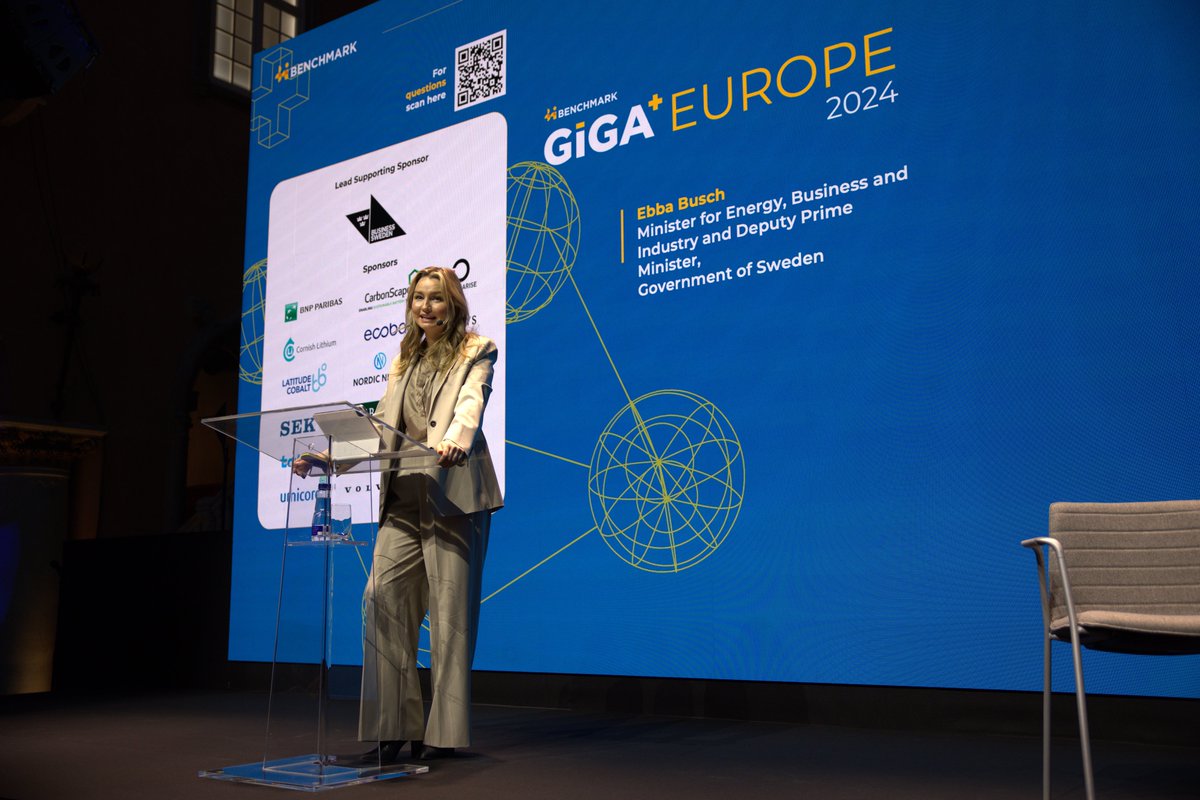 Matthew Bird (@matthew_bird94) on Twitter photo "What really should the state's role be if it's not state aid?" According to Minister Ebba Busch at #GigaEurope by <a href="/benchmarkmin/">Benchmark Mineral Intelligence</a> in Sweden, government should be a "catalyst or an accelerator for the green transition." "What really should the state's role be if it's not state aid?" According to Minister Ebba Busch at #GigaEurope by <a href="/benchmarkmin/">Benchmark Mineral Intelligence</a> in Sweden, government should be a "catalyst or an accelerator for the green transition."