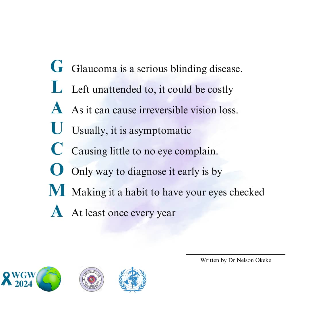 Still about World Glaucoma week 
#worldglaucomaweek
#UnitingForAGlaucomaFreeWorld
#WGW2024
#uithglaucomaunit