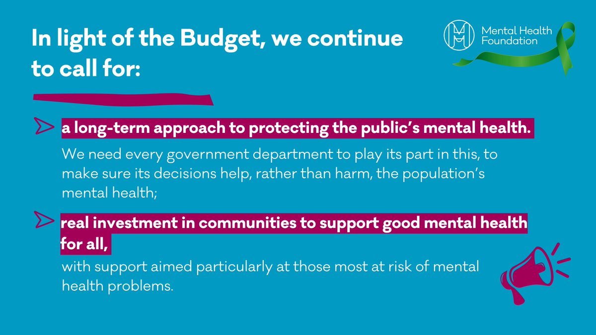 Last week’s Budget announcement was far from what we hoped for. With no mention of mental health in the Chancellor’s speech, and no sign of a long-term approach to protecting the nation’s mental health, we are left greatly concerned that the mental health crisis will only worsen.