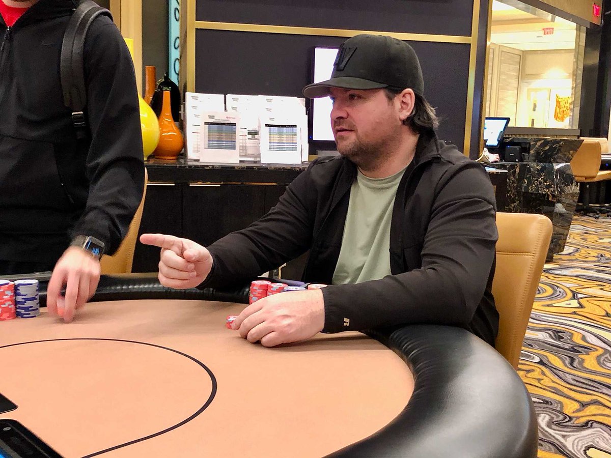 PokerAtlasTour's tweet photo. Chip monster Jonathan getting ready to bag for Event 4 NLH Mystery Bounty (flight B) @PokerRoomRWLV. @pokeratlas TOUR is continuing through March 17 with the Title event being held on the 18th. https://t.co/I1HWmgP996