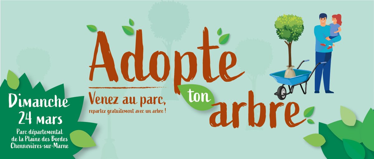 Val-de-Marne (@valdemarne_94) on Twitter photo 🌳 #AdopteTonArbre Vous n'avez pas encore réservé votre arbre ? Pas de panique, on vous montre comment faire en 3 étapes :
1️⃣Inscrivez-vous : valdemarne.fr/adopte-ton-arb…
2️⃣Venez dimanche 24/03 au parc de la Plaine des Bordes <a href="/Chennevieres_94/">Mairie de Chennevières-sur-Marne</a>
3️⃣Repartez gratuitement avec votre arbre ! 🌳 #AdopteTonArbre Vous n'avez pas encore réservé votre arbre ? Pas de panique, on vous montre comment faire en 3 étapes :
1️⃣Inscrivez-vous : valdemarne.fr/adopte-ton-arb…
2️⃣Venez dimanche 24/03 au parc de la Plaine des Bordes <a href="/Chennevieres_94/">Mairie de Chennevières-sur-Marne</a>
3️⃣Repartez gratuitement avec votre arbre !