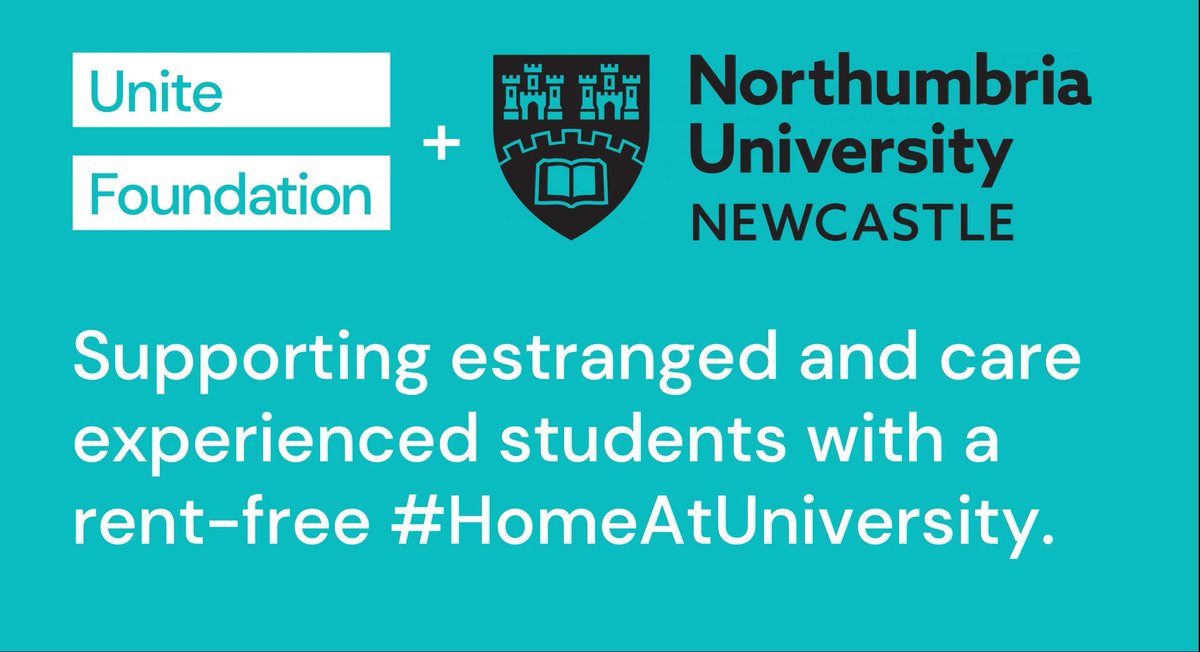 If you’re applying for the Unite Foundation scholarship in 2024, you can now apply to @NorthumbriaUni. As one of our new university partners, they’re joining us to support care leavers and estranged students with a rent- free #HomeAtUniversity for up to 3 years #HigherEducation