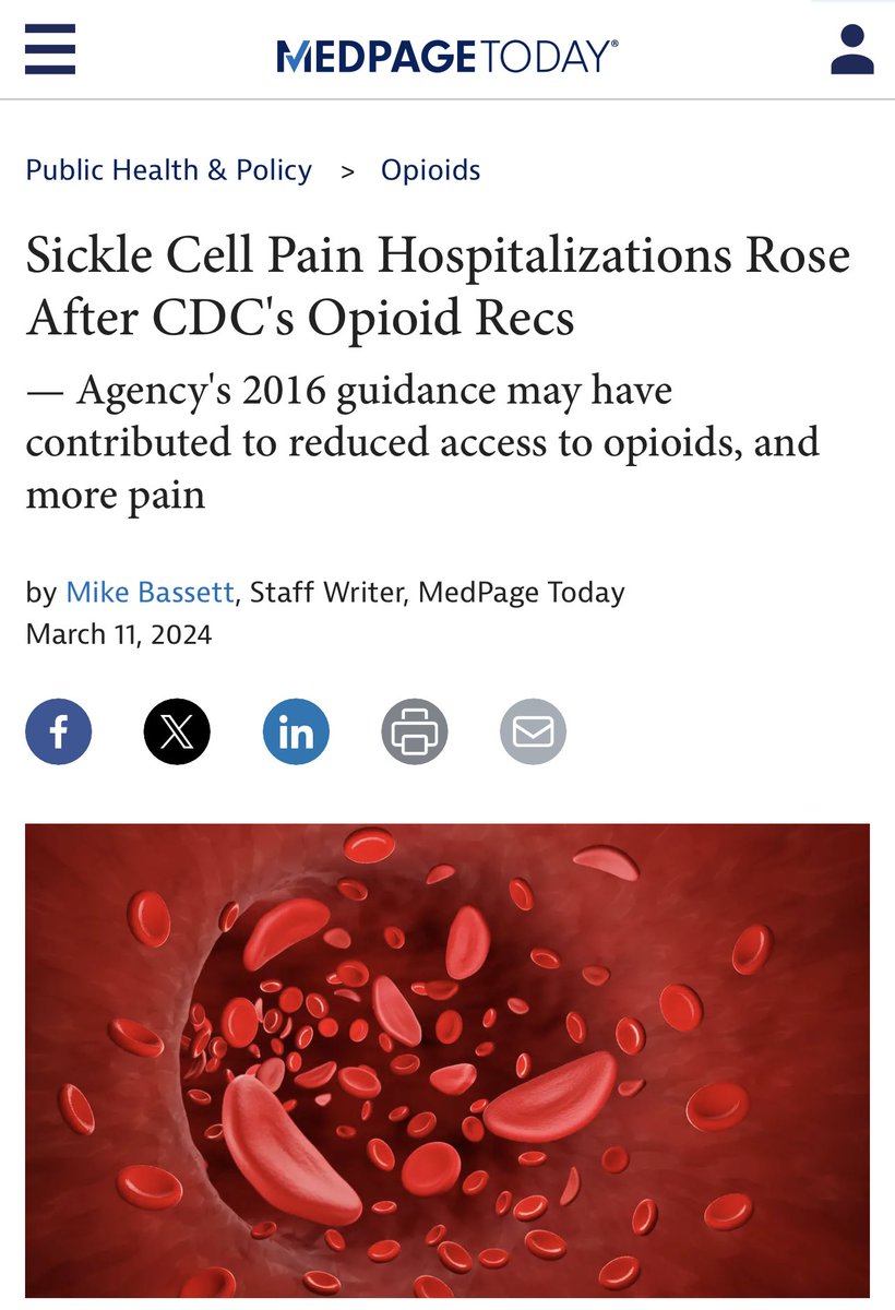 “Sickle cell patient hospitalizations rose after CDC’s opioid”

medpagetoday.com/publichealthpo…