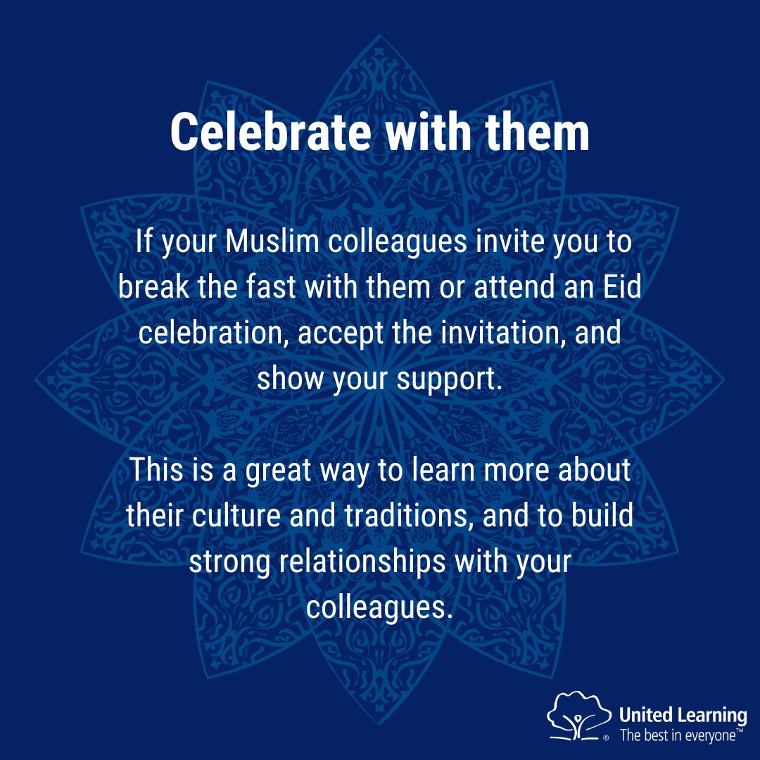 Ramadan Kareem 🌙

Wishing everyone observing Ramadan a month filled with peace and joy.

Below we have shared some useful tips on working effectively with colleagues who are practicing Muslims during this holy month. ☪️