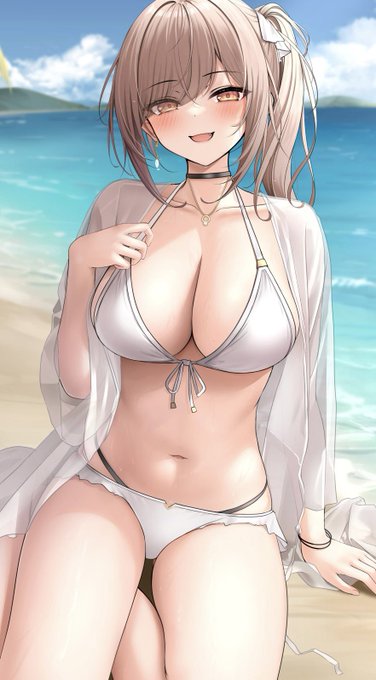 「ん～?どこ見てるのかなぁ♡」 