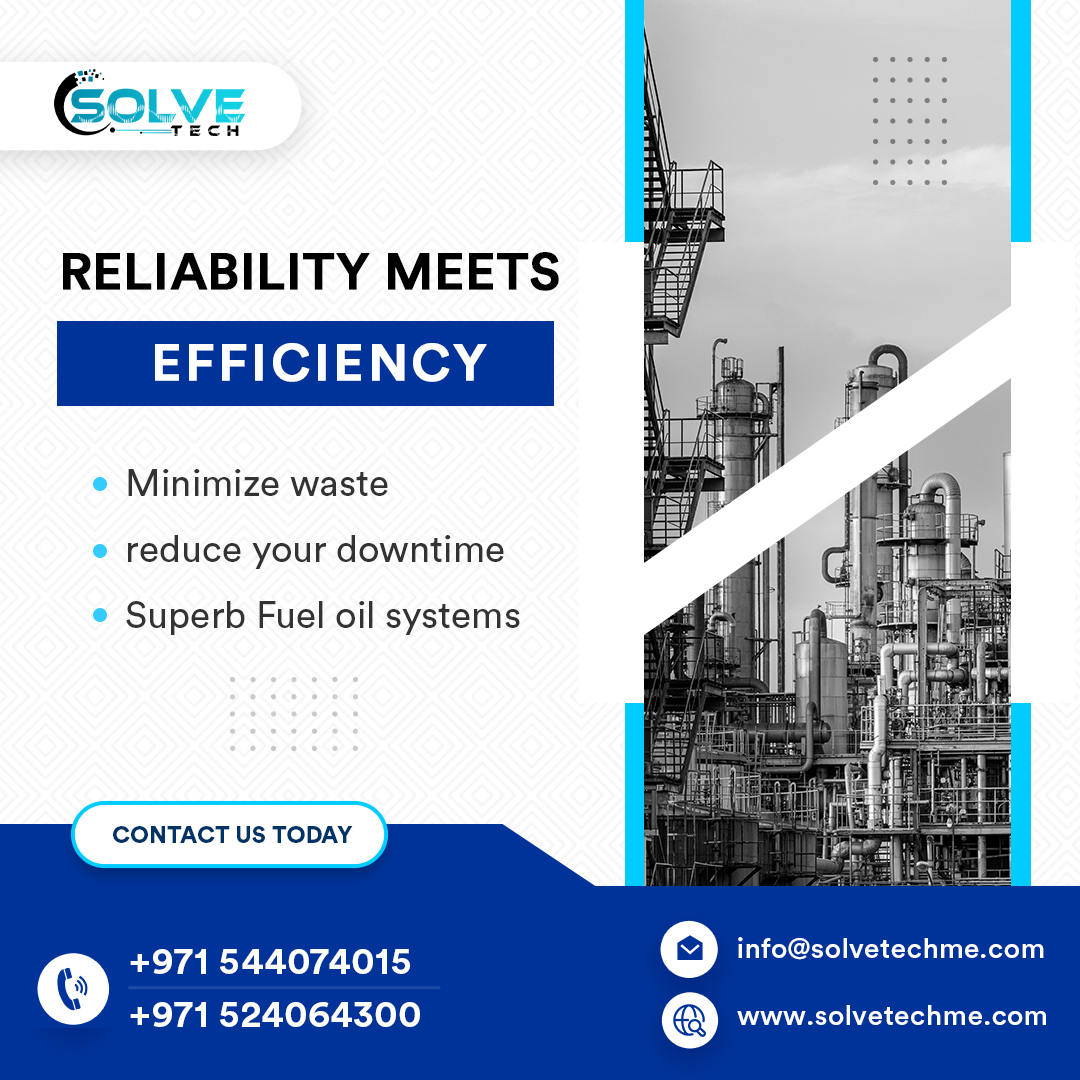 SolveTechLLC's tweet image. ⚙️ Power Up Your Business with SolveTech&apos;s FUEL OIL SYSTEM Services in Dubai, UAE! 🚀

🚀 Ready to upgrade? Contact SolveTech for the best FUEL OIL SYSTEM Services in Dubai, UAE
🔗solvetechme.com/fuel-oil-syste…
#SolveTech #FuelOilSystem #Dubai #UAE #Efficiency #Reliability #SuperSystem