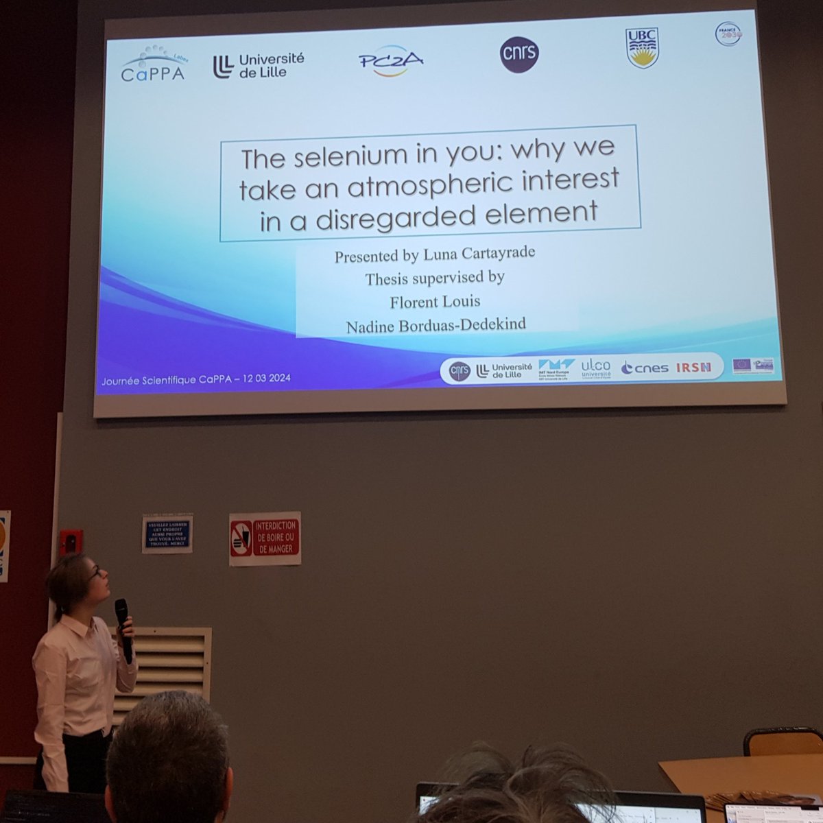 Labex CaPPA (@labexcappa) on Twitter photo #JS9 <a href="/labexcappa/">Labex CaPPA</a> | WP6 oral presentation on #Selenium in the #atmosphere, performed by <a href="/LunaCartayrade/">Cartayrade Luna</a>, a 1st-year #PhD student in <a href="/FlorentLouis59/">Florent LOUIS</a>'s group @PC2A_umr8522, co-supervised with <a href="/nadineborduas/">Nadine Borduas-Dedekind</a> <a href="/UBCChem/">UBC Chemistry</a> #JS9 <a href="/labexcappa/">Labex CaPPA</a> | WP6 oral presentation on #Selenium in the #atmosphere, performed by <a href="/LunaCartayrade/">Cartayrade Luna</a>, a 1st-year #PhD student in <a href="/FlorentLouis59/">Florent LOUIS</a>'s group @PC2A_umr8522, co-supervised with <a href="/nadineborduas/">Nadine Borduas-Dedekind</a> <a href="/UBCChem/">UBC Chemistry</a>