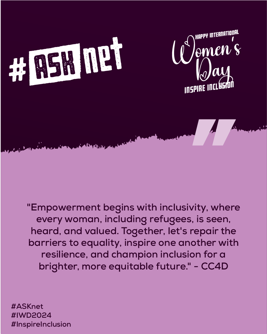 #WomensMonth2024

How do we challenge societal norms and inspire inclusion?

Here’s what some of our hubs had to say!
#ASKnet
#IWD2024
#InspireInclusion